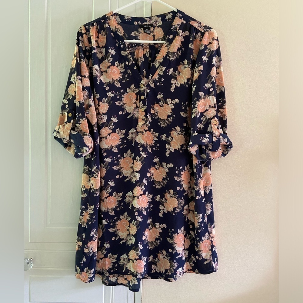 Rue21 tunic‎ floral dress XL